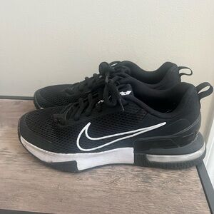 Nike Black Athletic Sneakers with White Logo